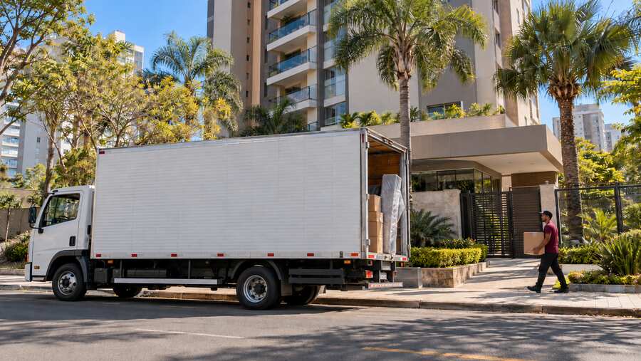 Caminhão de mudanças em Campo Grande