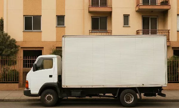 Caminhão de mudanças em São Paulo